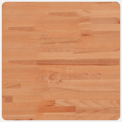 Piano per Tavolo 50x50x2,5 cm Quadrato Legno Massello di Faggio