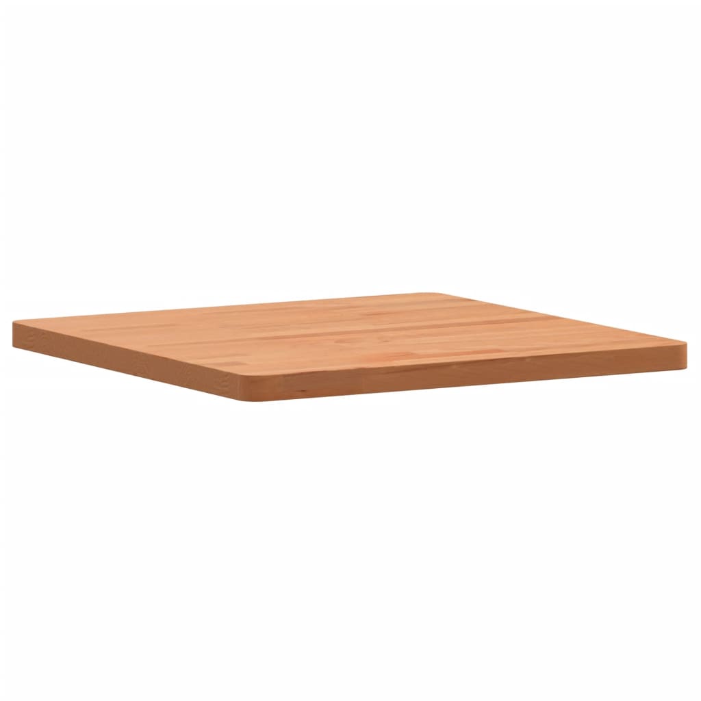 Piano per Tavolo 50x50x2,5 cm Quadrato Legno Massello di Faggio
