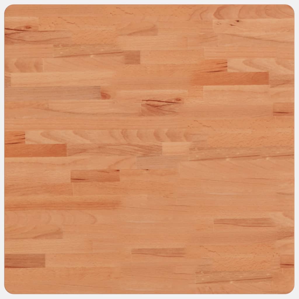 Piano per Tavolo 60x60x2,5 cm Quadrato Legno Massello di Faggio