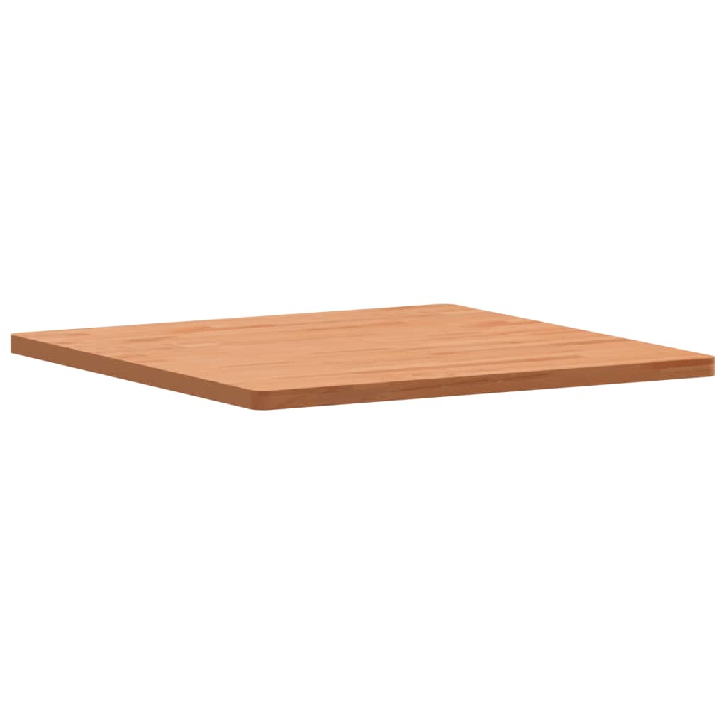 Piano per Tavolo 70x70x2,5 cm Quadrato Legno Massello di Faggio