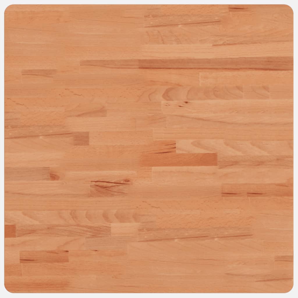 Piano per Tavolo 60x60x4 cm Quadrato Legno Massello di Faggio