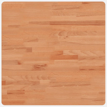Piano per Tavolo 60x60x4 cm Quadrato Legno Massello di Faggio