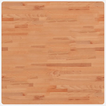 Piano per Tavolo 80x80x4 cm Quadrato Legno Massello di Faggio