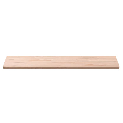Piano Bagno 80x40x1,5 cm Legno Massello di Faggio