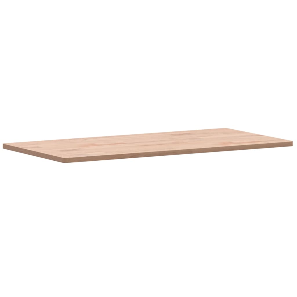 Piano Bagno 100x50x1,5 cm in Legno Massello di Faggio