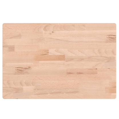 Piano Bagno 60x40x1,5 cm Legno Massello di Faggio