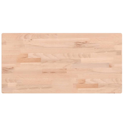 Piano Bagno 80x40x2,5 cm Legno Massello di Faggio