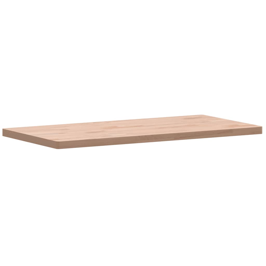 Piano Bagno 80x40x2,5 cm Legno Massello di Faggio