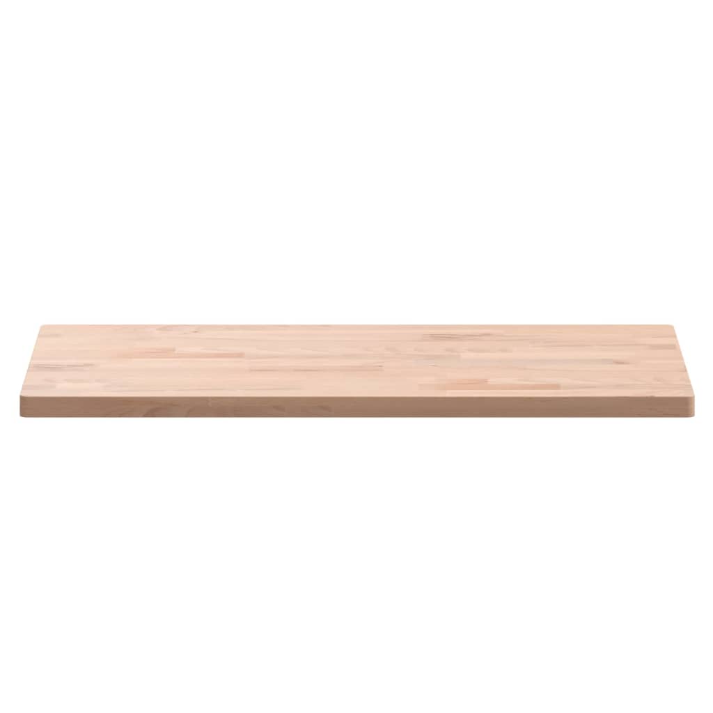 Piano Bagno 80x40x2,5 cm Legno Massello di Faggio