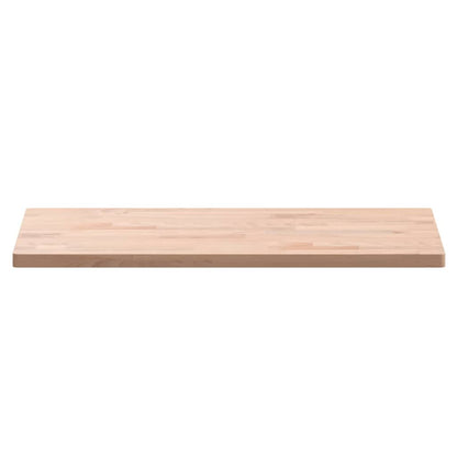Piano Bagno 80x40x2,5 cm Legno Massello di Faggio