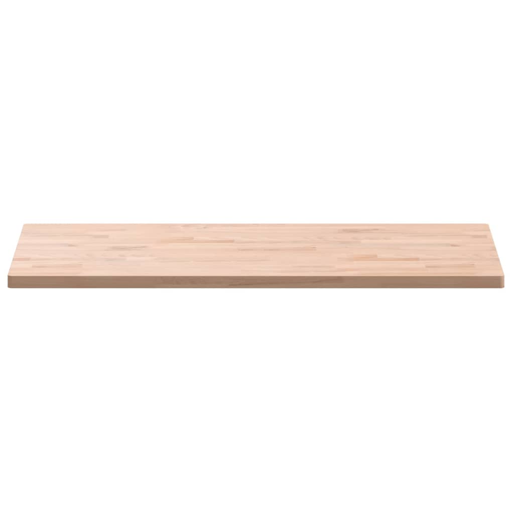 Piano Bagno 100x50x2,5 cm in Legno Massello di Faggio
