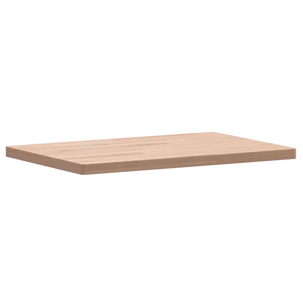 Piano Bagno 60x40x2,5 cm Legno Massello di Faggio