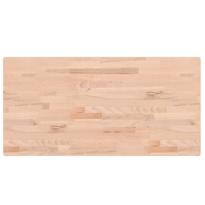 Piano Bagno 100x50x4 cm in Legno Massello di Faggio