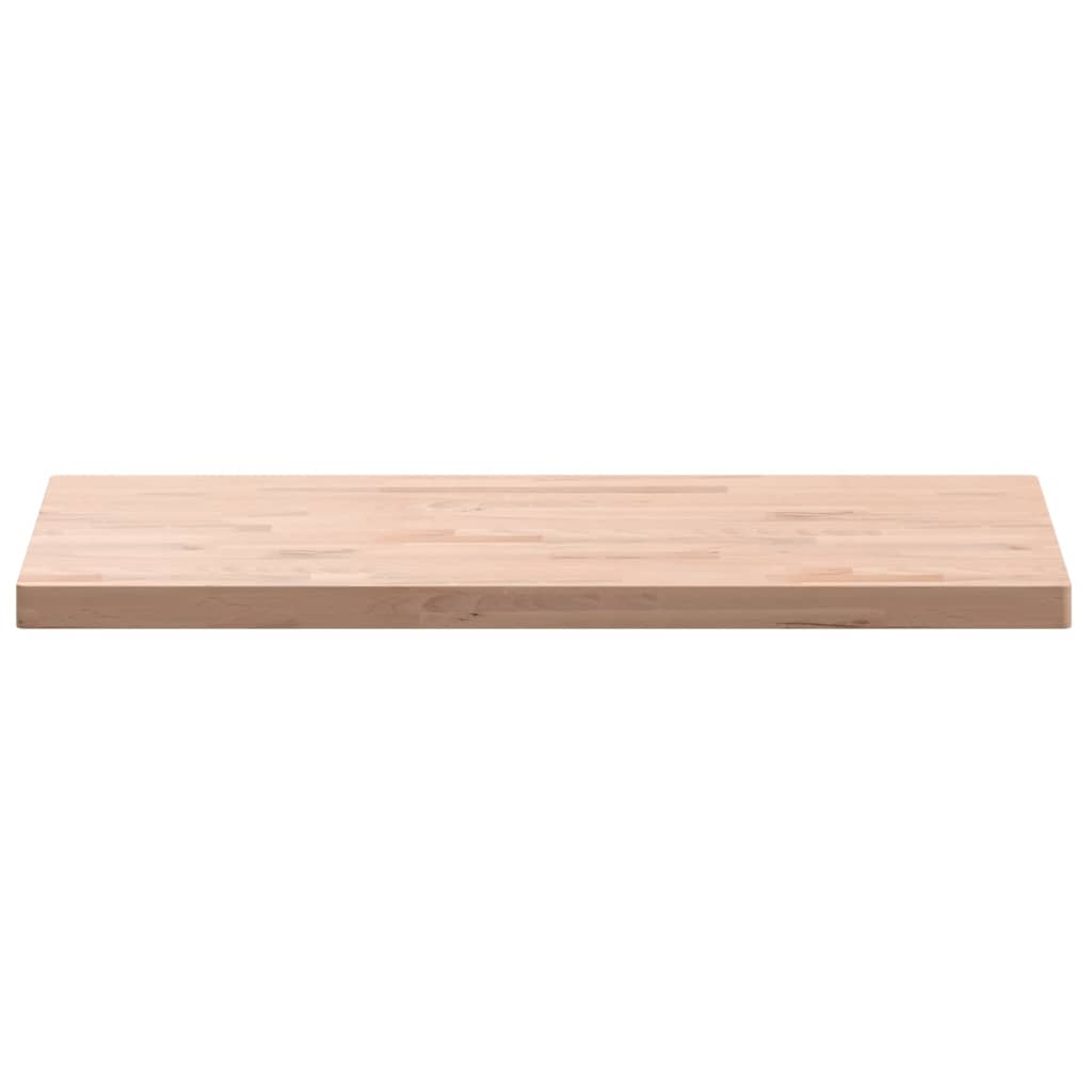 Piano Bagno 100x50x4 cm in Legno Massello di Faggio