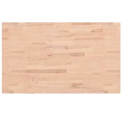 Piano Bagno 100x60x4 cm in Legno Massello di Faggio