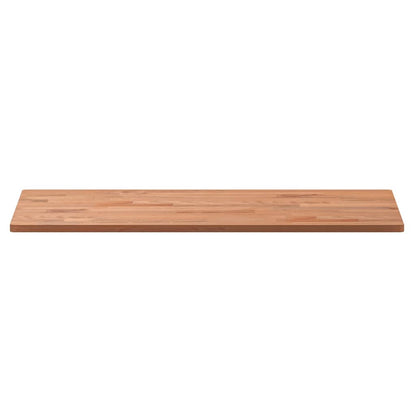 Piano Bagno 80x40x1,5 cm Legno Massello di Faggio