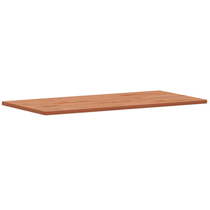 Piano Bagno 100x50x1,5 cm in Legno Massello di Faggio