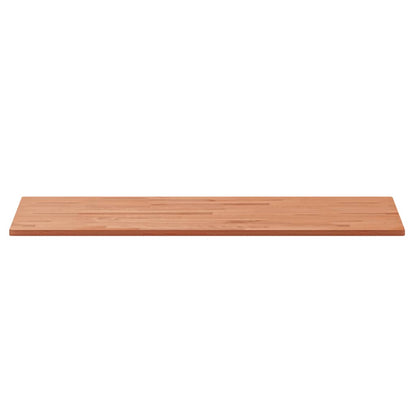 Piano Bagno 100x50x1,5 cm in Legno Massello di Faggio