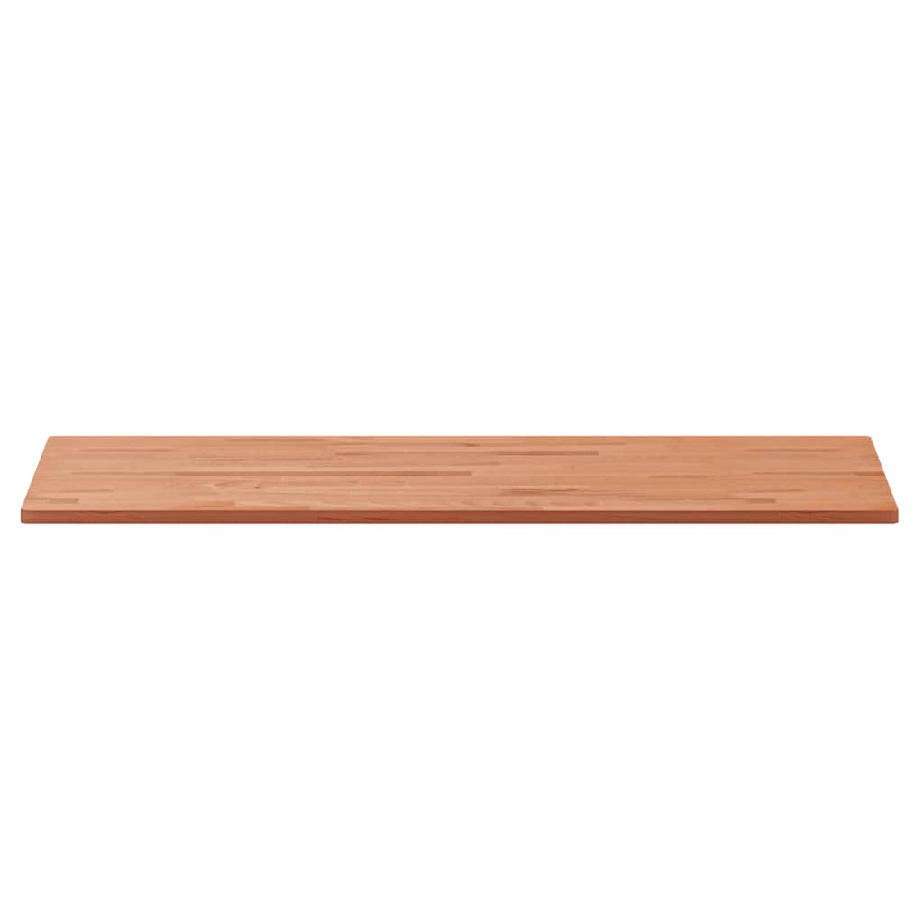 Piano Bagno 100x50x1,5 cm in Legno Massello di Faggio