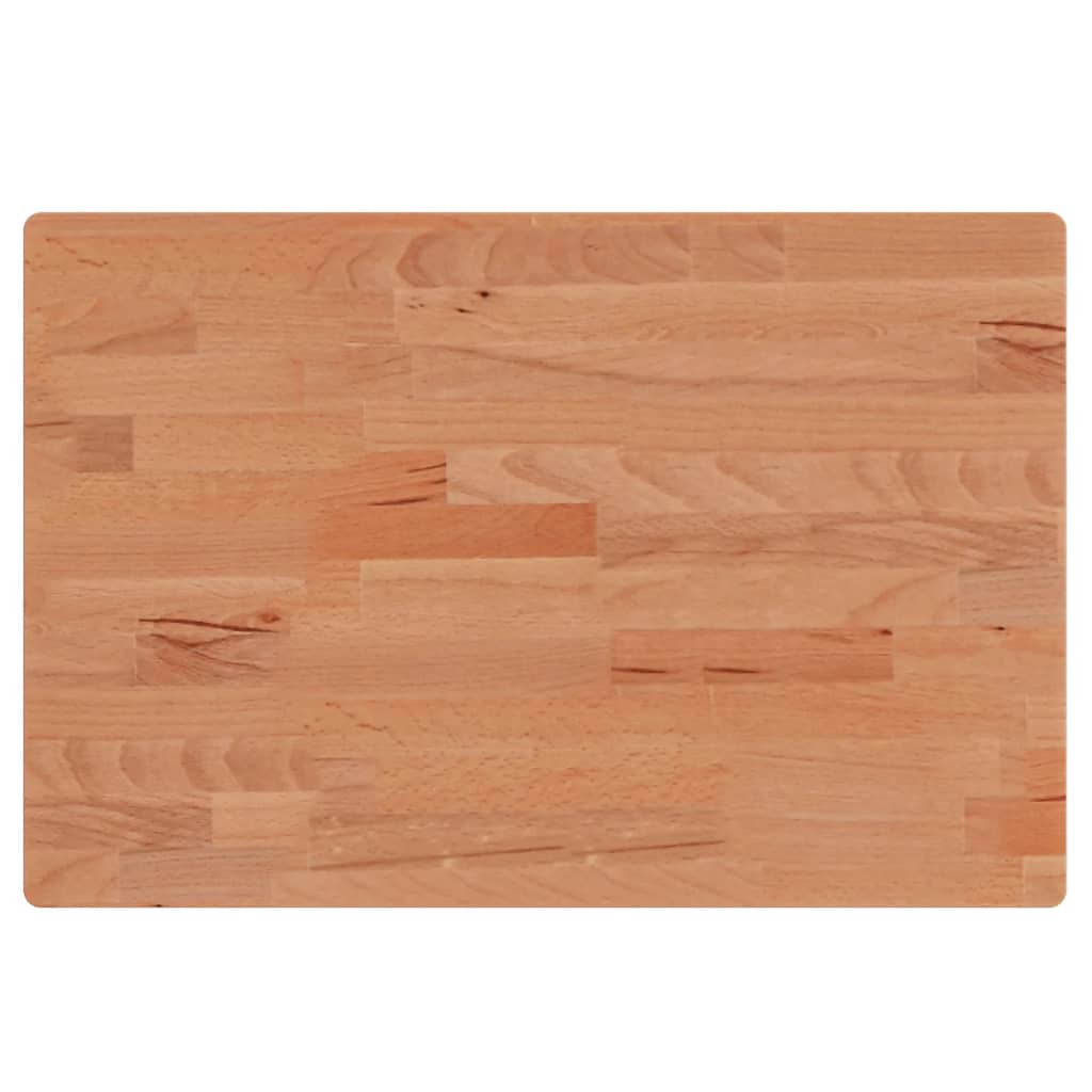 Piano Bagno 60x40x1,5 cm Legno Massello di Faggio