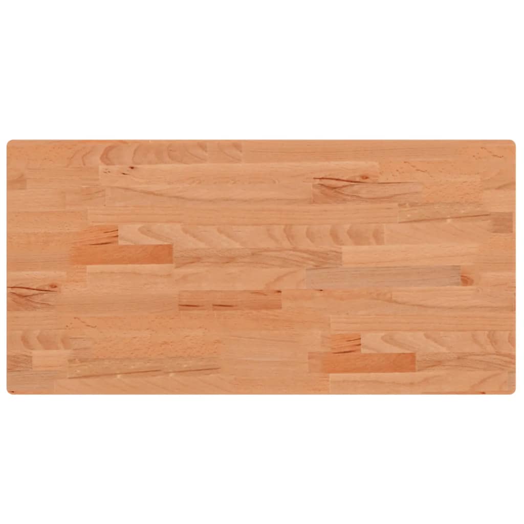 Piano Bagno 80x40x2,5 cm Legno Massello di Faggio