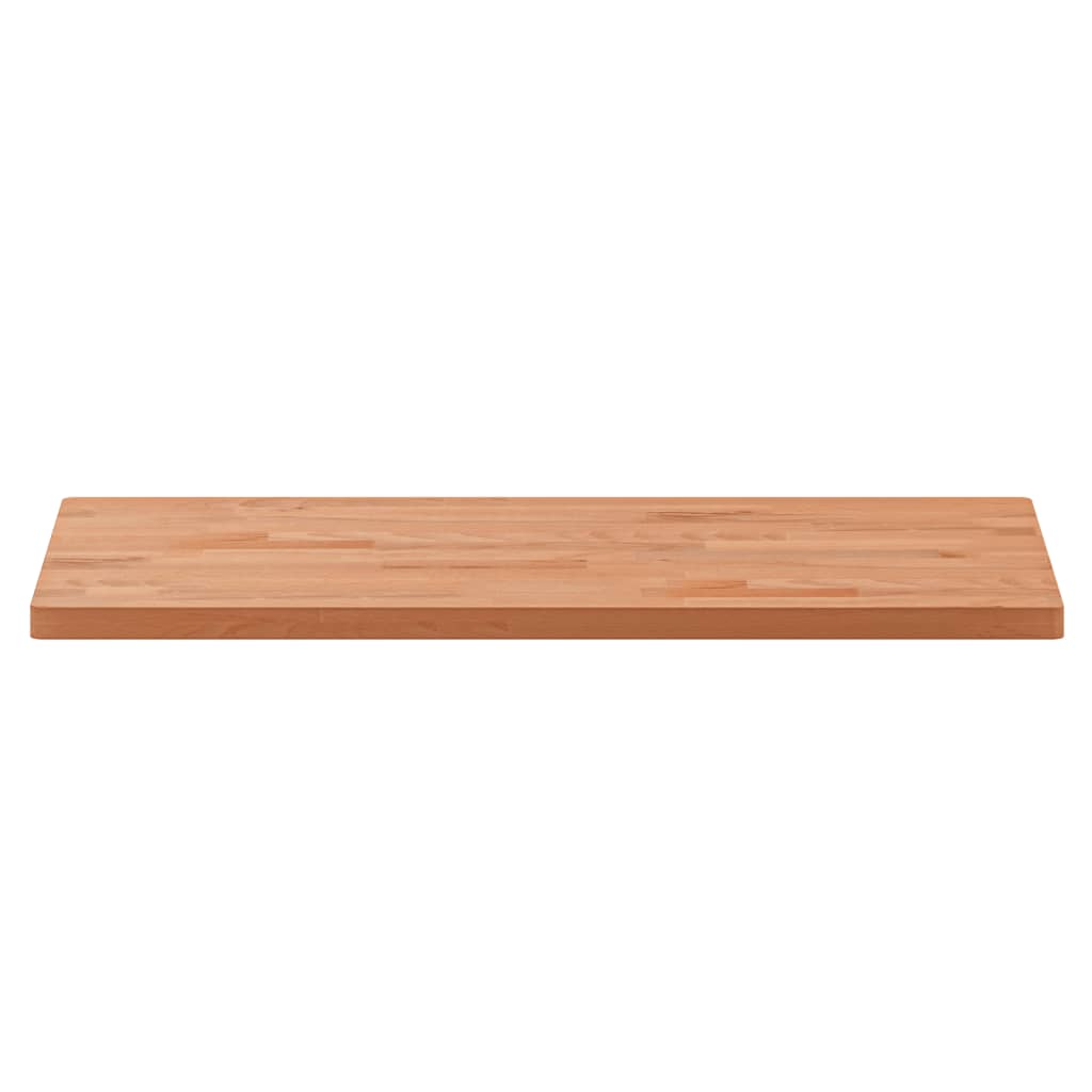 Piano Bagno 80x40x2,5 cm Legno Massello di Faggio