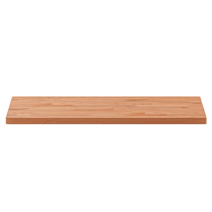 Piano Bagno 80x40x2,5 cm Legno Massello di Faggio