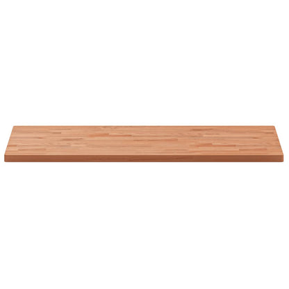 Piano Bagno 100x50x2,5 cm in Legno Massello di Faggio