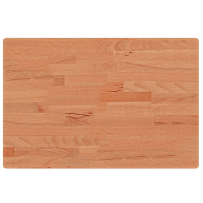 Piano Bagno 60x40x2,5 cm Legno Massello di Faggio