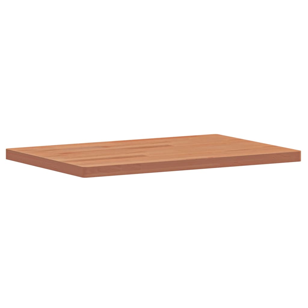 Piano Bagno 60x40x2,5 cm Legno Massello di Faggio