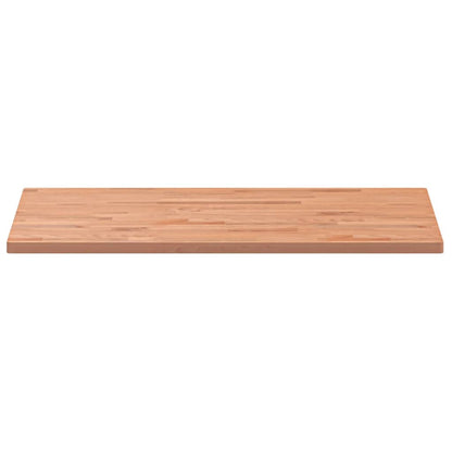 Piano Bagno 100x60x2,5 cm in Legno Massello di Faggio