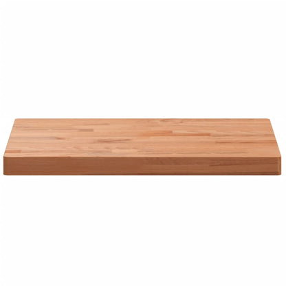 Piano Bagno 60x40x4 cm in Legno Massello di Faggio