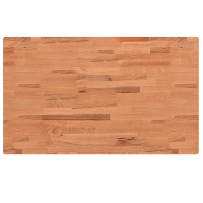 Piano Bagno 100x60x4 cm in Legno Massello di Faggio