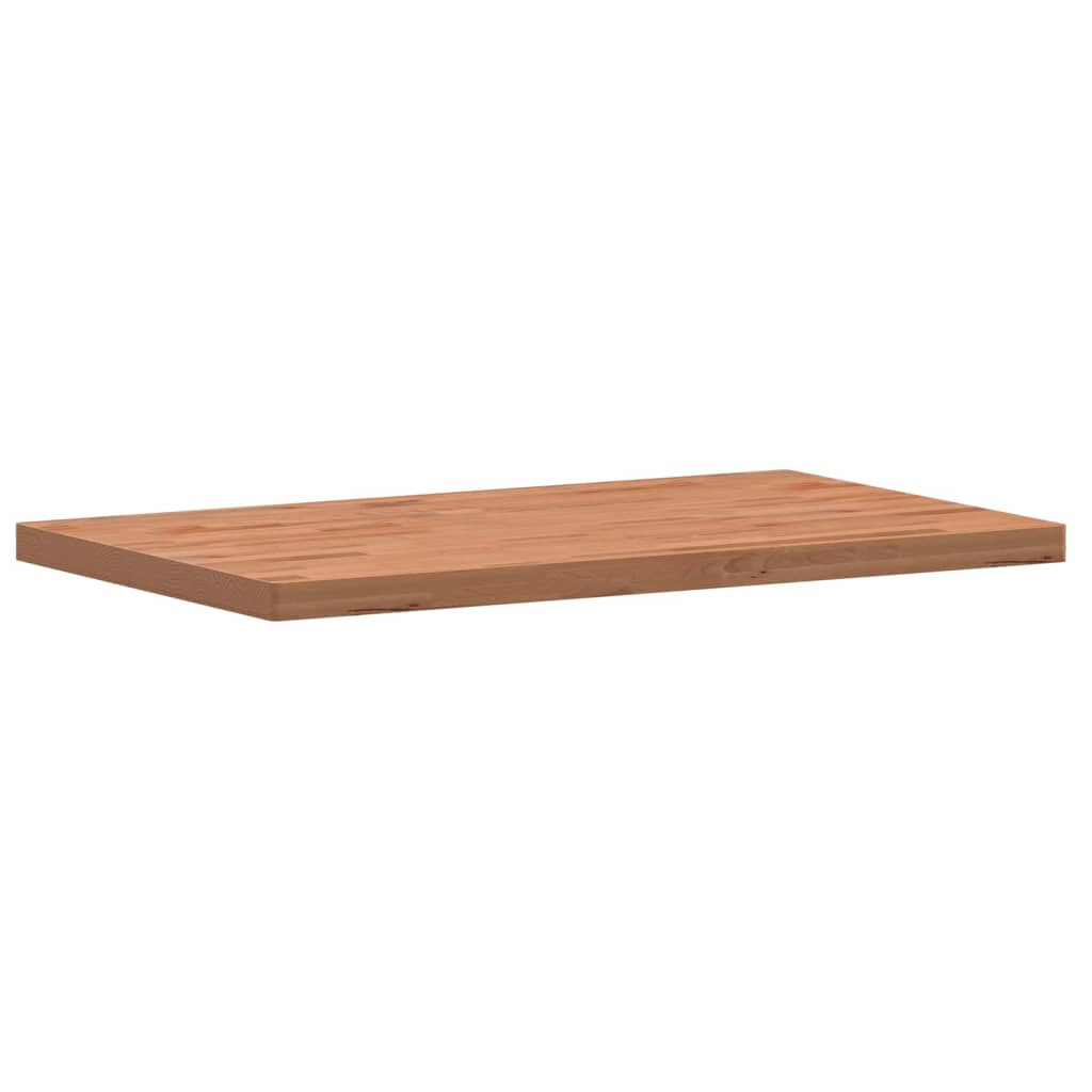 Piano Bagno 100x60x4 cm in Legno Massello di Faggio