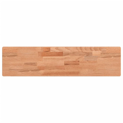 Mensola a Parete 80x20x4 cm in Legno Massello di Faggio
