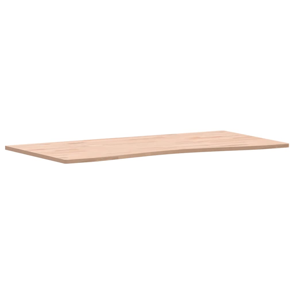 Piano per Scrivania 100x(45-50)x1,5 cm Legno Massello di Faggio