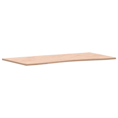 Piano per Scrivania 100x(45-50)x1,5 cm Legno Massello di Faggio