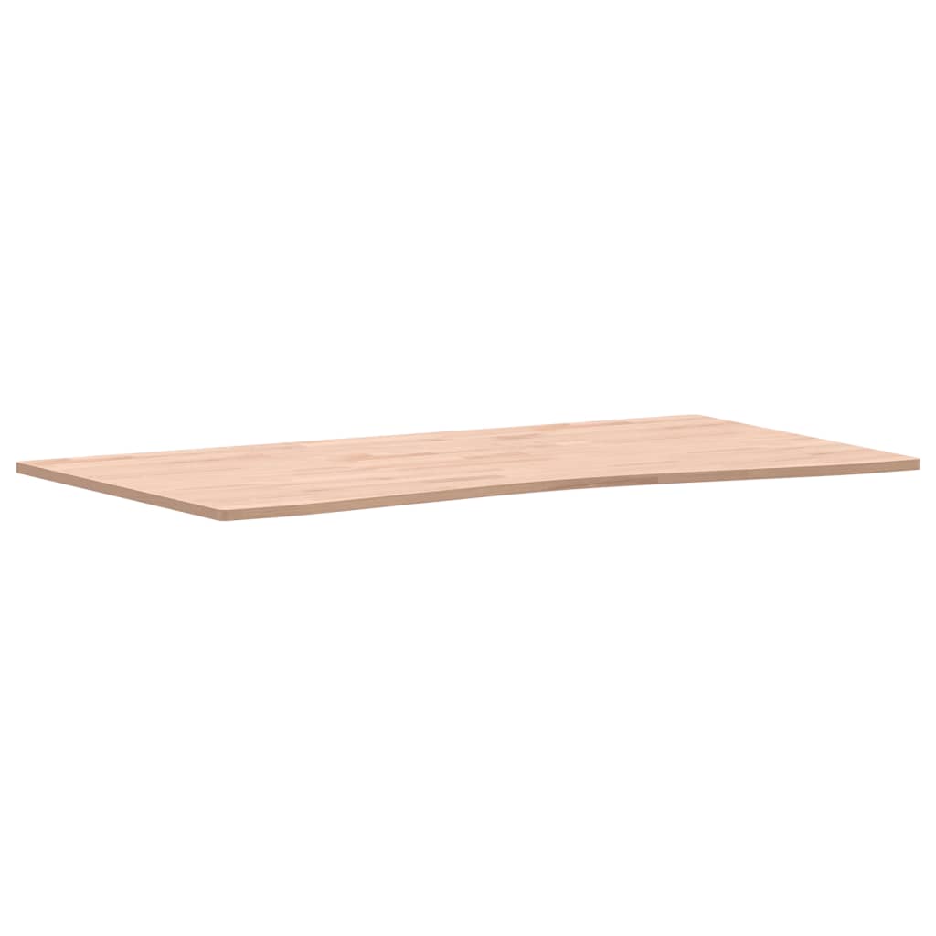 Piano per Scrivania 110x(55-60)x1,5 cm Legno Massello di Faggio