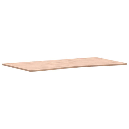 Piano per Scrivania 110x(55-60)x1,5 cm Legno Massello di Faggio