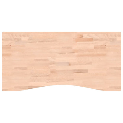 Piano per Scrivania 100x(45-50)x2,5 cm Legno Massello di Faggio