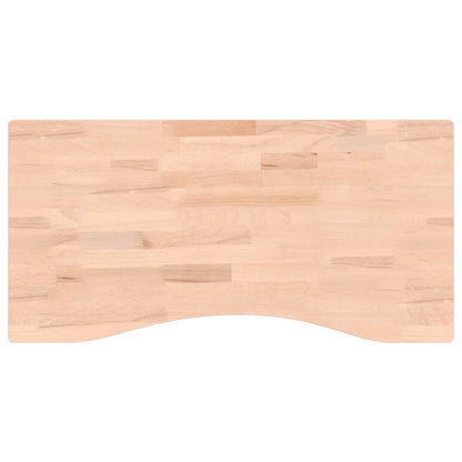 Piano per Scrivania 80x(36-40)x4 cm Legno Massello di Faggio