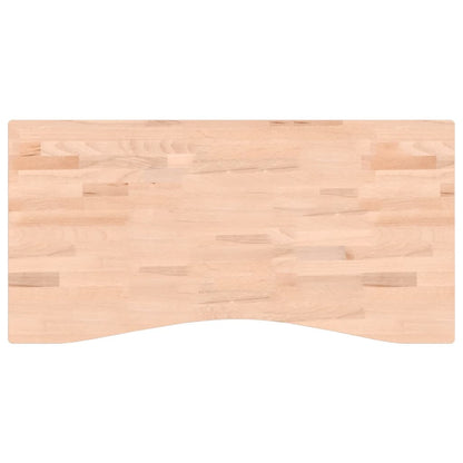 Piano per Scrivania 100x(45-50)x4 cm Legno Massello di Faggio