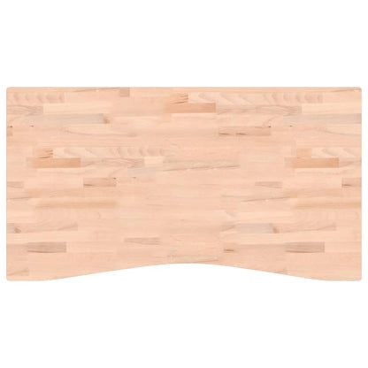 Piano per Scrivania 110x(55-60)x4 cm Legno Massello di Faggio