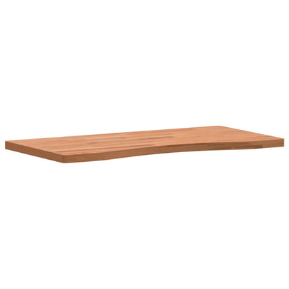 Piano per Scrivania 80x(36-40)x2,5 cm Legno Massello di Faggio
