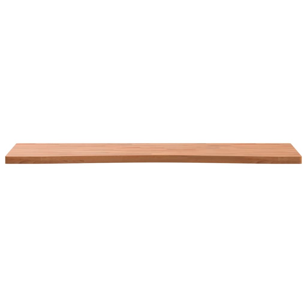 Piano per Scrivania 100x(55-60)x2,5 cm Legno Massello di Faggio