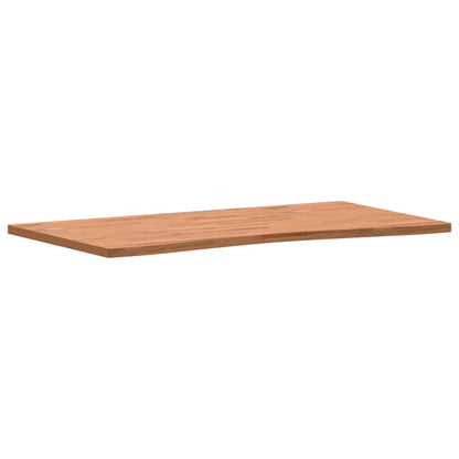 Piano per Scrivania 110x(55-60)x2,5 cm Legno Massello di Faggio