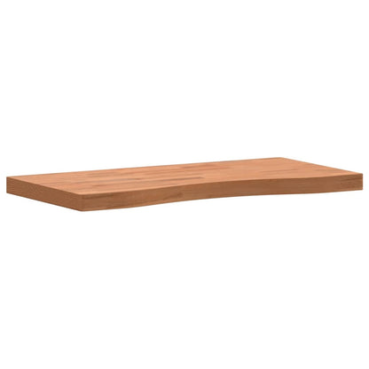 Piano per Scrivania 80x(36-40)x4 cm Legno Massello di Faggio