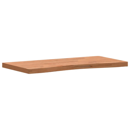 Piano per Scrivania 100x(45-50)x4 cm Legno Massello di Faggio