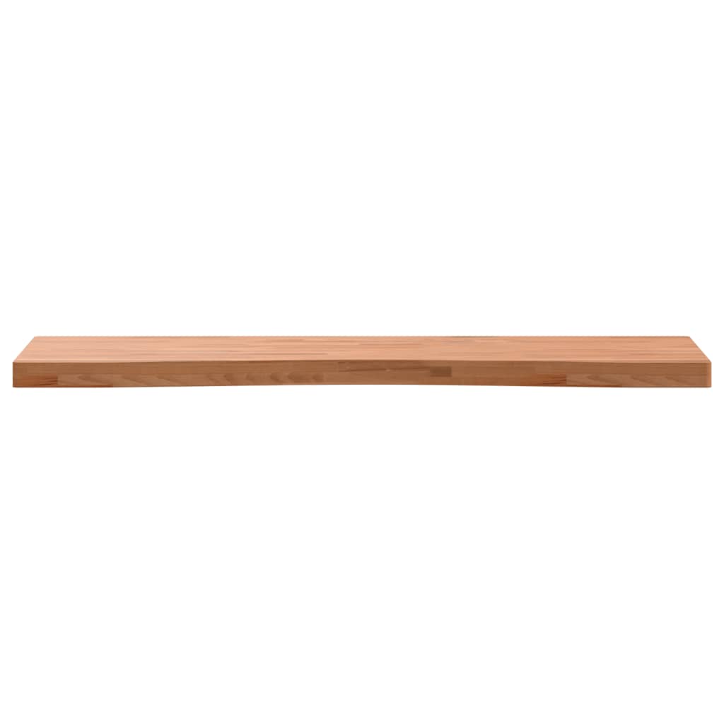Piano per Scrivania 110x(50-55)x4 cm Legno Massello di Faggio