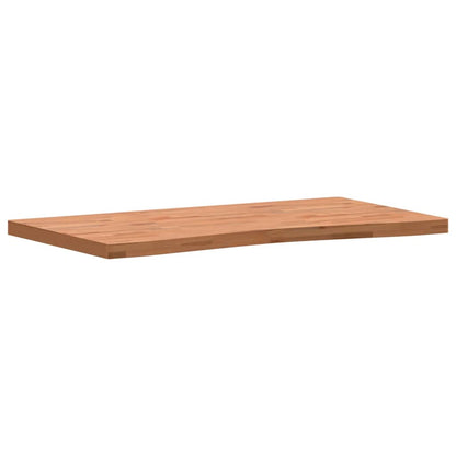 Piano per Scrivania 110x(55-60)x4 cm Legno Massello di Faggio